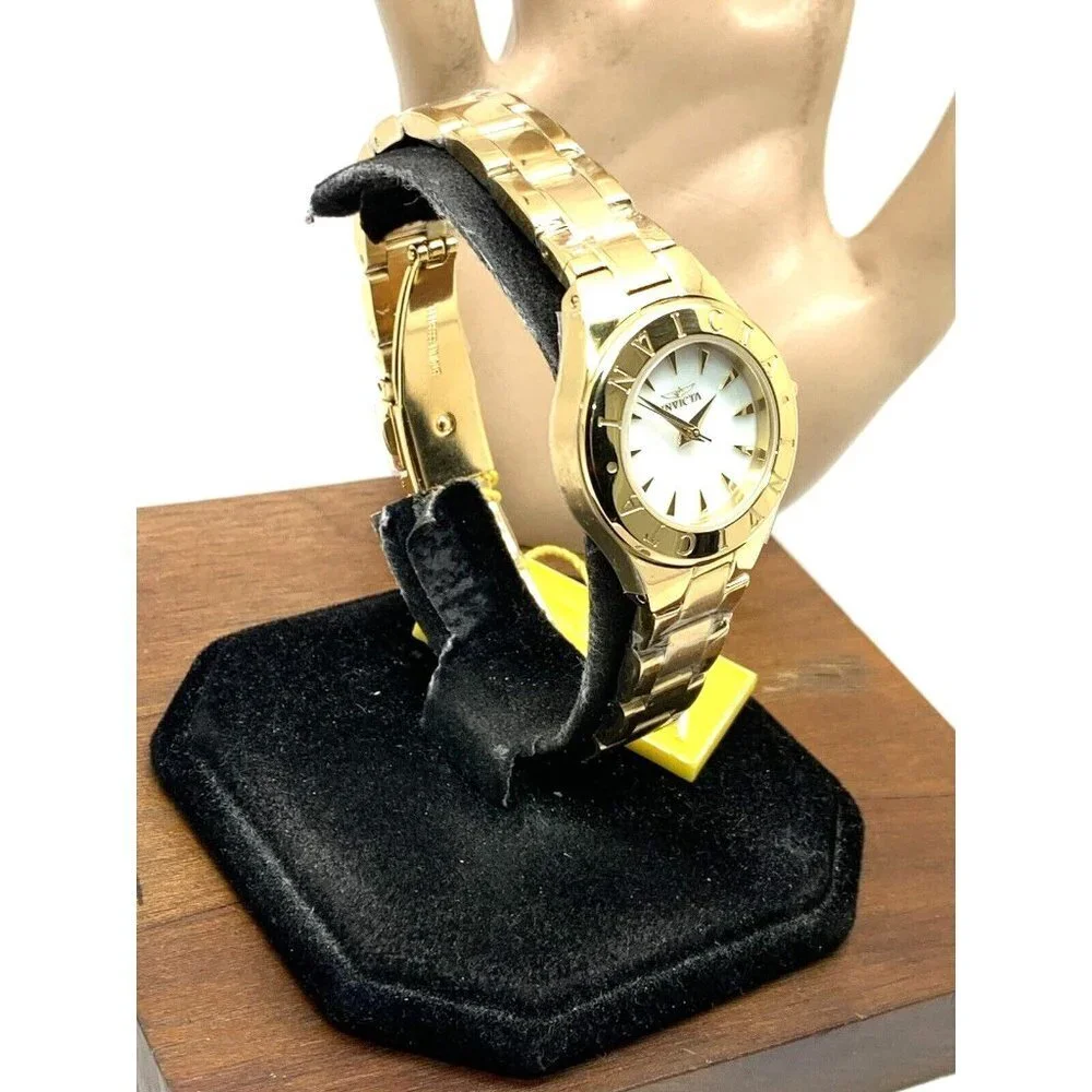 Invicta Women's Watch 39843 Wildflower Mother of Pearl Dial Gold Steel 2…